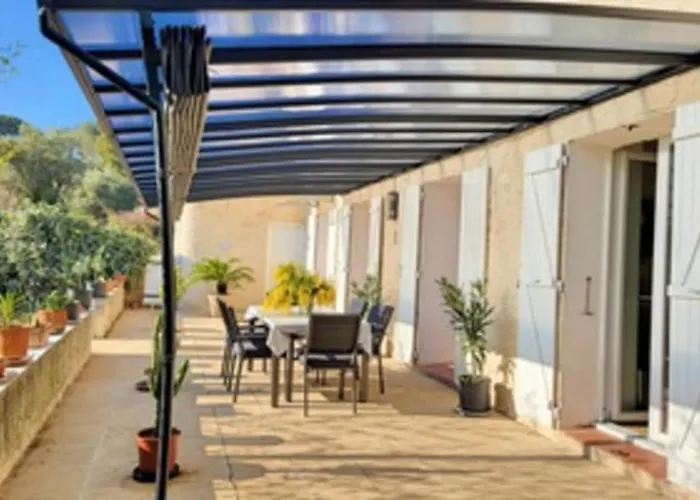 Beautiful House Terrace And Garden With Sea View
